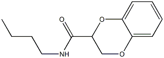 N-butyl-2,3-dihydro-1,4-benzodioxine-2-carboxamide 结构式