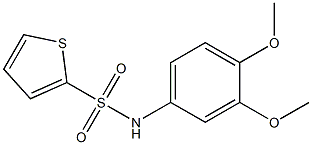 N-[3,4-bis(methyloxy)phenyl]thiophene-2-sulfonamide 结构式
