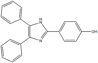 4-(4,5-diphenyl-1H-imidazol-2-yl)phenol 结构式