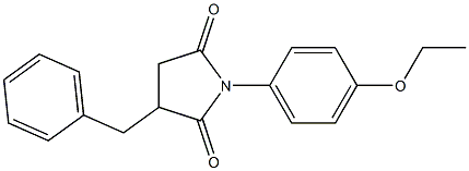 3-benzyl-1-(4-ethoxyphenyl)-2,5-pyrrolidinedione 结构式