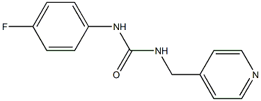 N-(4-fluorophenyl)-N'-(4-pyridinylmethyl)urea 结构式