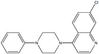 7-chloro-4-(4-phenyl-1-piperazinyl)quinoline 结构式