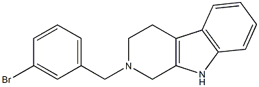 2-[(3-bromophenyl)methyl]-2,3,4,9-tetrahydro-1H-beta-carboline 结构式