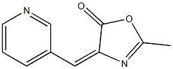 2-methyl-4-(3-pyridinylmethylene)-1,3-oxazol-5(4H)-one 结构式