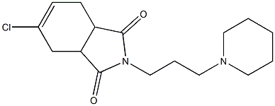 5-chloro-2-[3-(1-piperidinyl)propyl]-3a,4,7,7a-tetrahydro-1H-isoindole-1,3(2H)-dione 结构式