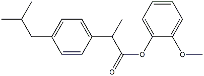 2-methoxyphenyl 2-(4-isobutylphenyl)propanoate 结构式