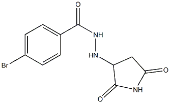 4-bromo-N'-(2,5-dioxo-3-pyrrolidinyl)benzohydrazide 结构式