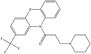 10-[3-(1-piperidinyl)propanoyl]-2-(trifluoromethyl)-10H-phenothiazine 结构式