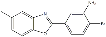 2-bromo-5-(5-methyl-1,3-benzoxazol-2-yl)phenylamine 结构式