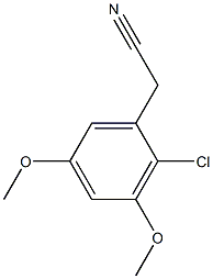 (2-chloro-3,5-dimethoxyphenyl)acetonitrile 结构式