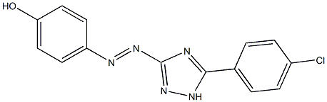 4-{[5-(4-chlorophenyl)-1H-1,2,4-triazol-3-yl]diazenyl}phenol 结构式