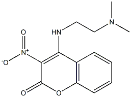 4-{[2-(dimethylamino)ethyl]amino}-3-nitro-2H-chromen-2-one 结构式