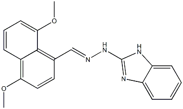 4,8-dimethoxy-1-naphthaldehyde 1H-benzimidazol-2-ylhydrazone 结构式