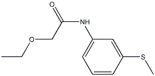 2-ethoxy-N-[3-(methylsulfanyl)phenyl]acetamide 结构式