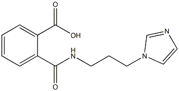 2-({[3-(1H-imidazol-1-yl)propyl]amino}carbonyl)benzoic acid 结构式