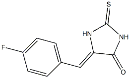 5-(4-fluorobenzylidene)-2-thioxo-4-imidazolidinone 结构式