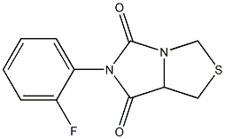 6-(2-fluorophenyl)-1H-imidazo[1,5-c][1,3]thiazole-5,7(6H,7aH)-dione 结构式