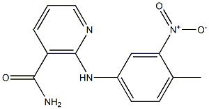 2-{3-nitro-4-methylanilino}nicotinamide 结构式