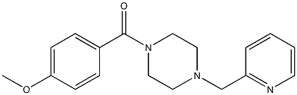 1-(4-methoxybenzoyl)-4-(pyridin-2-ylmethyl)piperazine 结构式