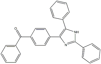 [4-(2,5-diphenyl-1H-imidazol-4-yl)phenyl](phenyl)methanone 结构式