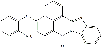 4-[(2-aminophenyl)sulfanyl]-7H-benzimidazo[2,1-a]benzo[de]isoquinolin-7-one 结构式