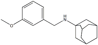 N-(3-methoxybenzyl)-1-adamantanamine 结构式