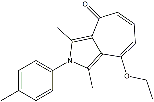 8-ethoxy-1,3-dimethyl-2-(4-methylphenyl)cyclohepta[c]pyrrol-4(2H)-one 结构式