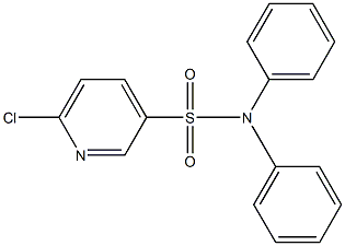 6-chloro-N,N-diphenyl-3-pyridinesulfonamide 结构式