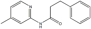 N-(4-methyl-2-pyridinyl)-3-phenylpropanamide 结构式