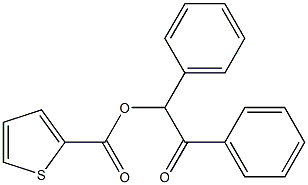 2-oxo-1,2-diphenylethyl 2-thiophenecarboxylate 结构式