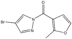 4-bromo-1-(2-methyl-3-furoyl)-1H-pyrazole 结构式