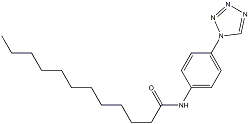 N-[4-(1H-tetraazol-1-yl)phenyl]dodecanamide 结构式