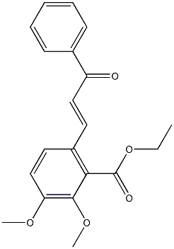 ethyl 2,3-dimethoxy-6-(3-oxo-3-phenyl-1-propenyl)benzoate 结构式