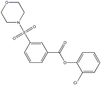 2-chlorophenyl 3-(4-morpholinylsulfonyl)benzoate 结构式