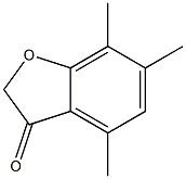 4,6,7-trimethyl-1-benzofuran-3(2H)-one 结构式
