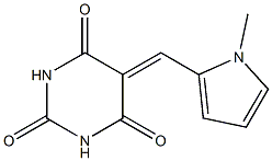 5-[(1-methyl-1H-pyrrol-2-yl)methylene]-2,4,6(1H,3H,5H)-pyrimidinetrione 结构式