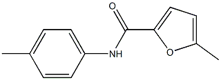 5-methyl-N-(4-methylphenyl)-2-furamide 结构式