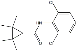 N-(2,6-dichlorophenyl)-2,2,3,3-tetramethylcyclopropanecarboxamide 结构式
