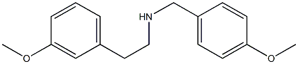 N-(4-methoxybenzyl)-2-(3-methoxyphenyl)ethanamine 结构式