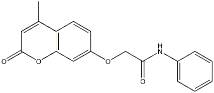 2-[(4-methyl-2-oxo-2H-chromen-7-yl)oxy]-N-phenylacetamide 结构式