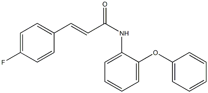 3-(4-fluorophenyl)-N-(2-phenoxyphenyl)acrylamide 结构式