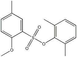 2,6-dimethylphenyl 2-methoxy-5-methylbenzenesulfonate 结构式