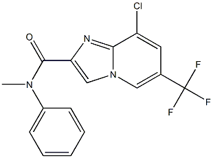 8-chloro-N-methyl-N-phenyl-6-(trifluoromethyl)imidazo[1,2-a]pyridine-2-carboxamide 结构式
