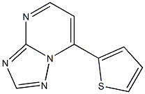 7-(2-thienyl)[1,2,4]triazolo[1,5-a]pyrimidine 结构式