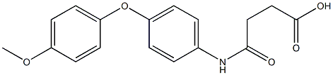4-[4-(4-methoxyphenoxy)anilino]-4-oxobutanoic acid 结构式