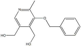 [3-(benzyloxy)-5-(hydroxymethyl)-2-methylpyridin-4-yl]methanol 结构式