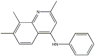 2,7,8-trimethyl-N-phenyl-4-quinolinamine 结构式