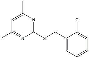 2-chlorobenzyl 4,6-dimethyl-2-pyrimidinyl sulfide 结构式