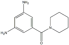 3-amino-5-(1-piperidinylcarbonyl)phenylamine 结构式