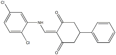 2-[(2,5-dichloroanilino)methylene]-5-phenylcyclohexane-1,3-dione 结构式